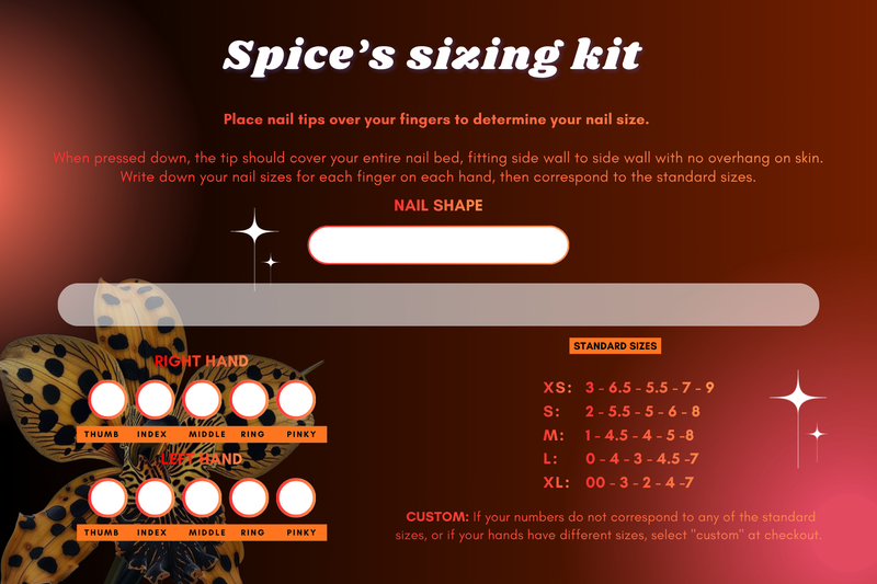 Spice Nails Sizing Kit
